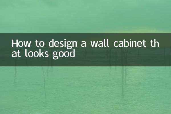 見栄えの良いウォールキャビネットをデザインする方法