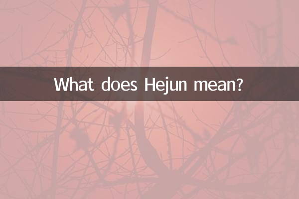 ヘジュンとはどういう意味ですか?