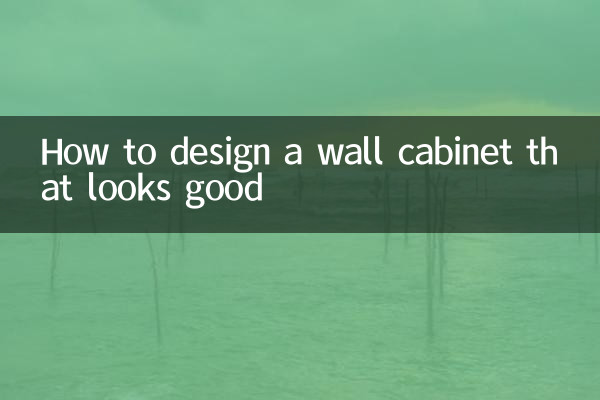 Comment concevoir une armoire murale qui a fière allure