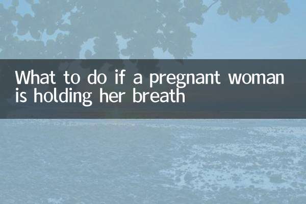 Was tun, wenn eine schwangere Frau den Atem anhält?