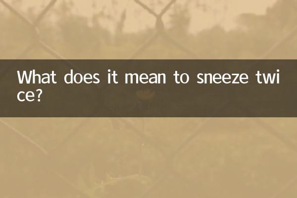 Cosa significa starnutire due volte?