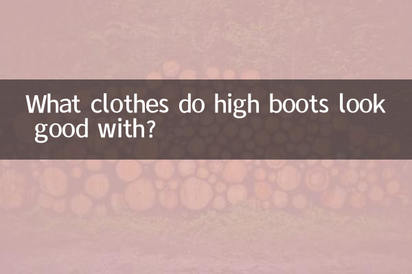 高筒靴配什麼衣服好看
