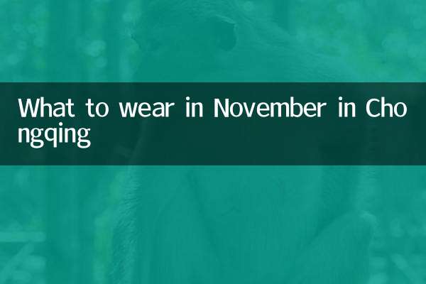重庆十一月穿什么