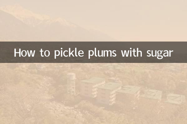 Cómo encurtir ciruelas con azúcar.