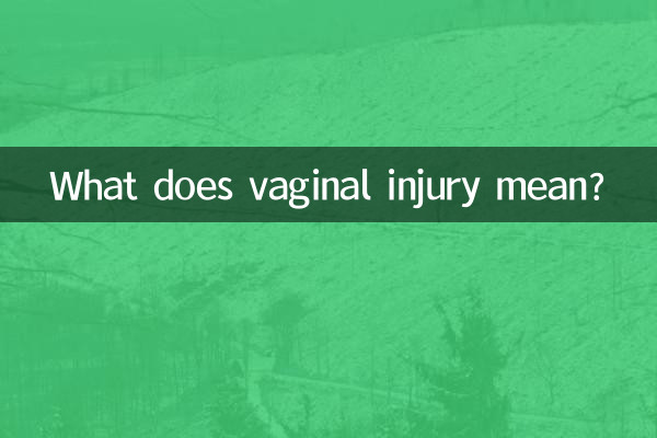 اندام نہانی کی چوٹ کا کیا مطلب ہے؟