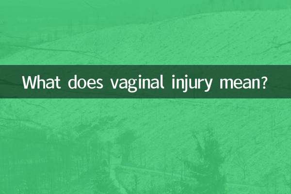 اندام نہانی کی چوٹ کا کیا مطلب ہے؟