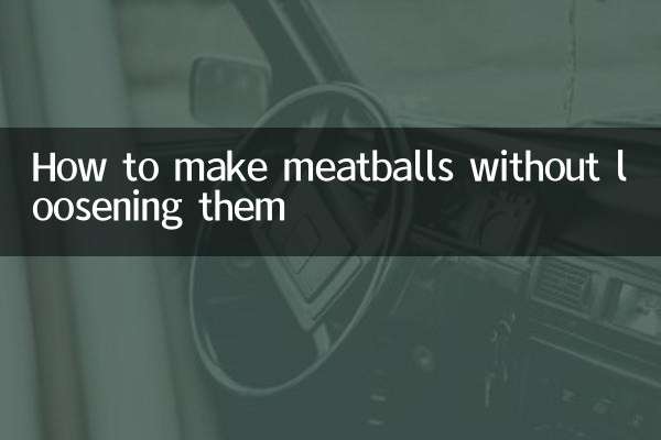 میٹ بالز کو بغیر ڈھیلے کیے کیسے بنائیں