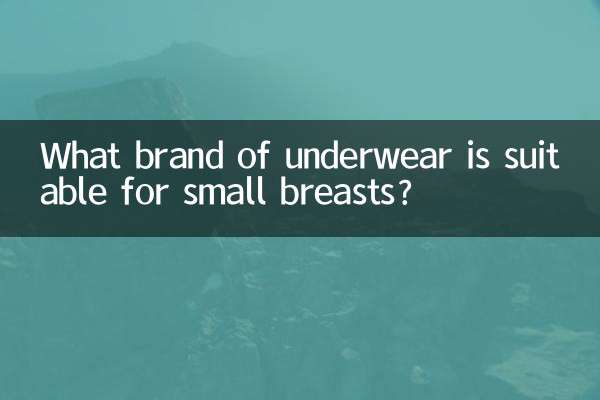 Quale marca di biancheria intima è adatta per il seno piccolo?