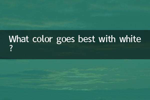 Quale colore si abbina meglio al bianco?