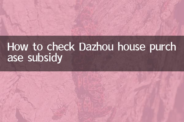 다저우 주택 구입 보조금 확인 방법