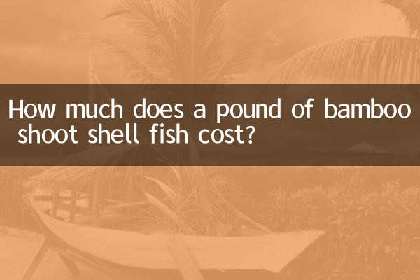 بانس کے ایک پاؤنڈ شیل مچھلی کی قیمت کتنی ہے؟