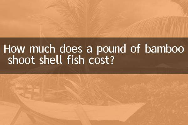 بانس کے ایک پاؤنڈ شیل مچھلی کی قیمت کتنی ہے؟