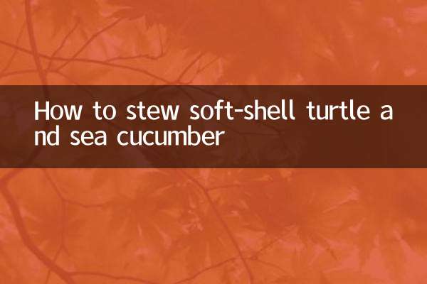 নরম-শেলের কচ্ছপ এবং সামুদ্রিক শসা কীভাবে স্টু করা যায়