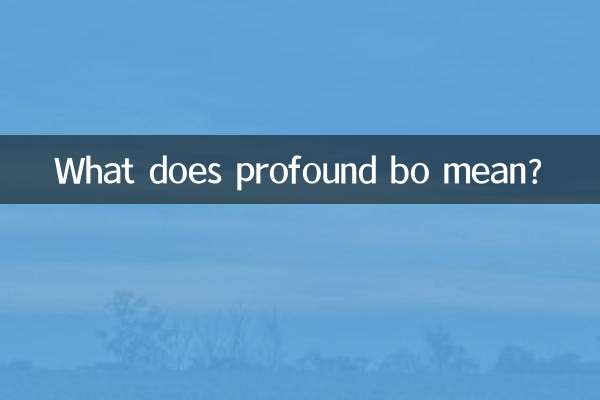 O que significa bo profundo?