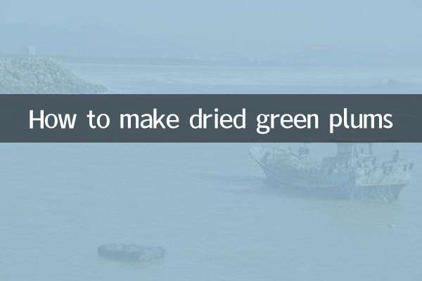 Como fazer ameixas verdes secas