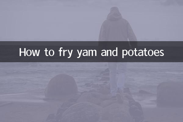 Como fritar inhame e batata