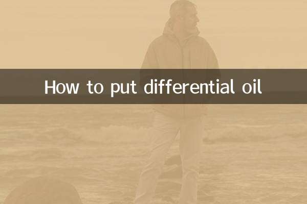 Comment mettre de l'huile de différentiel