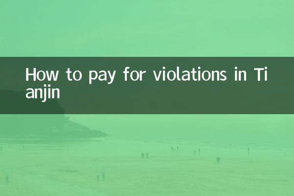 How to pay for violations in Tianjin