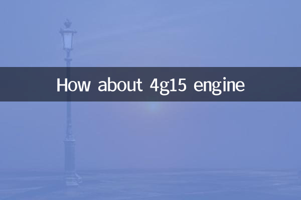 Que diriez-vous du moteur 4g15