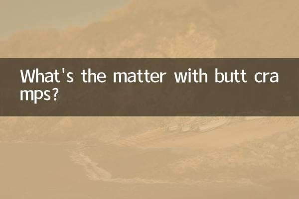 Qual é o problema com cãibras nas nádegas?