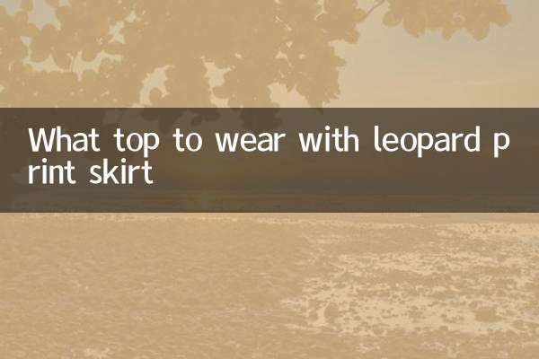 চিতাবাঘ প্রিন্ট স্কার্ট সঙ্গে কি শীর্ষ পরতে