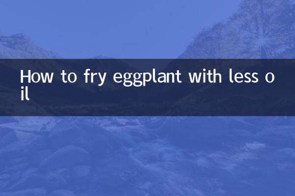 Come friggere le melanzane con meno olio