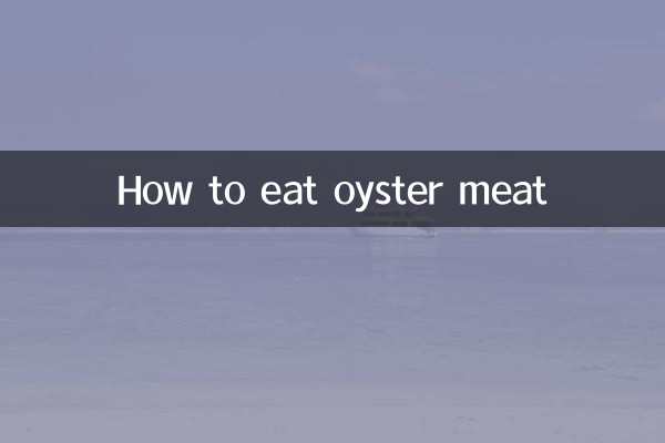 Como comer carne de ostra