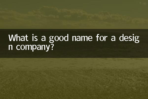 Was ist ein guter Name für ein Designunternehmen?