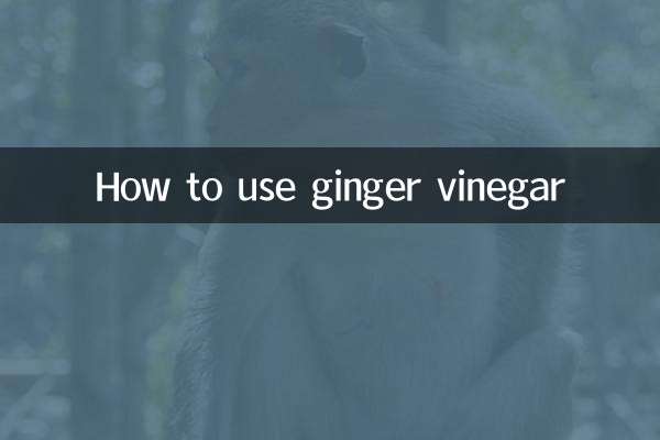 अदरक के सिरके का उपयोग कैसे करें
