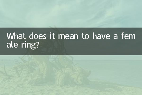 Que signifie avoir une bague féminine ?