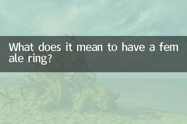 Que signifie avoir une bague féminine ?