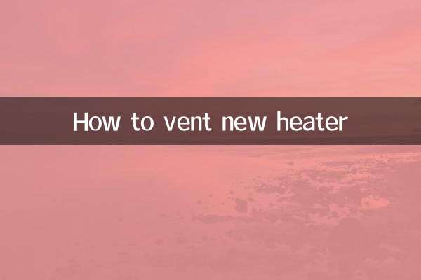 Como ventilar o novo aquecedor