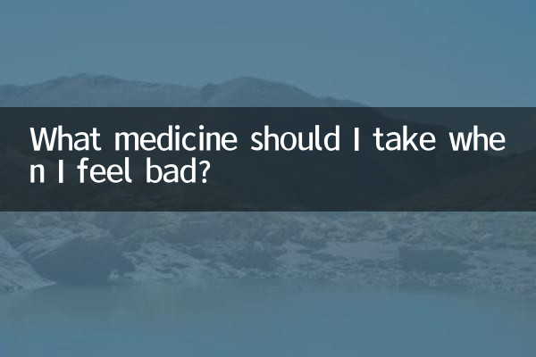 Que remédio devo tomar quando me sinto mal?