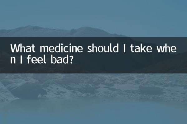 Que remédio devo tomar quando me sinto mal?