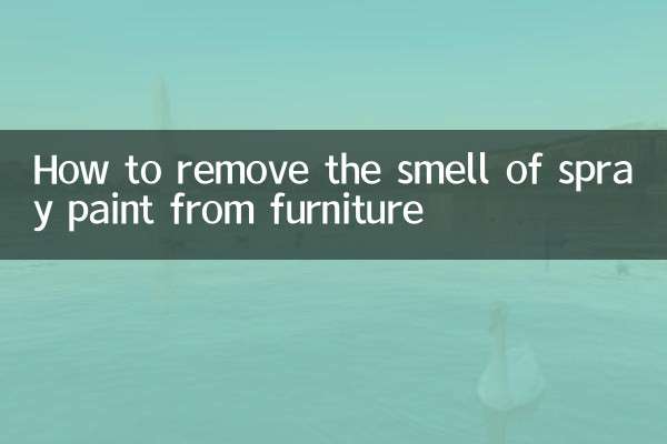 Как убрать запах аэрозольной краски с мебели