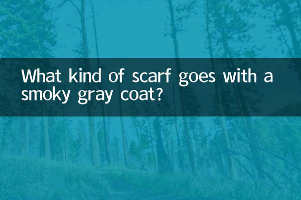 Che tipo di sciarpa si abbina a un cappotto grigio fumo?