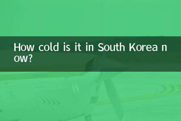 How cold is it in South Korea now?