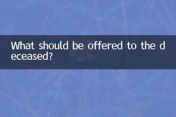 Что следует предложить умершему?