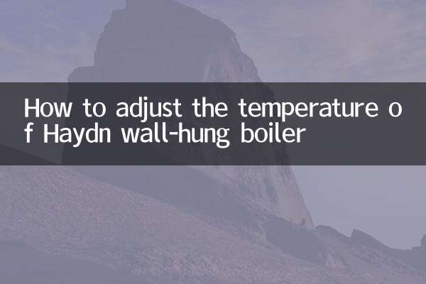 हेडन वॉल-हंग बॉयलर के तापमान को कैसे समायोजित करें