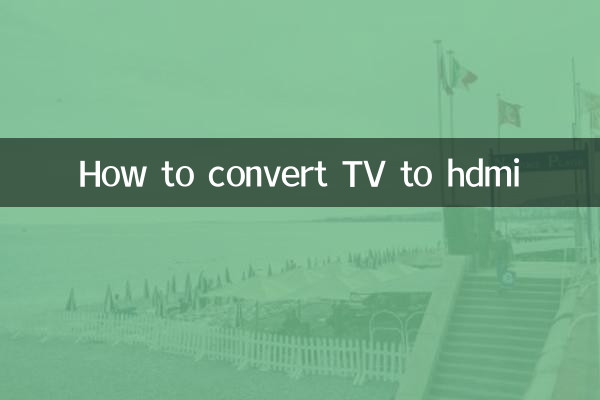 Comment convertir la télévision en HDMI