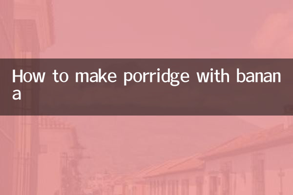 Wie man Brei mit Banane macht