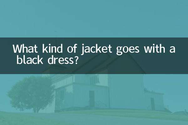 Que tipo de jaqueta combina com vestido preto?