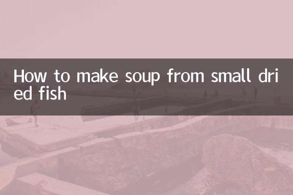 Como fazer sopa com peixinho seco