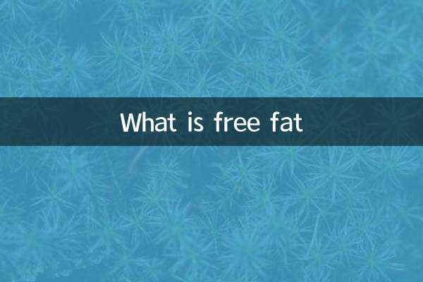 ¿Qué es la grasa libre?