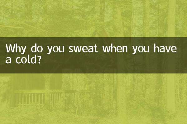 감기에 걸리면 왜 땀을 흘리나요?