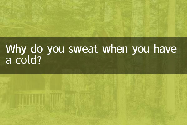 감기에 걸리면 왜 땀을 흘리나요?