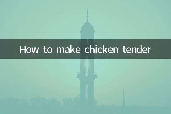 Cómo hacer pollo tierno