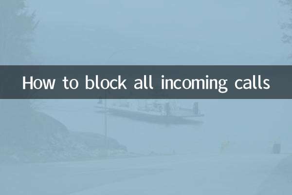Comment bloquer tous les appels entrants