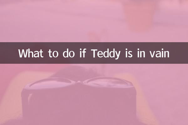 O que fazer se Teddy for em vão
