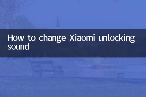 Come modificare il suono di sblocco Xiaomi